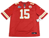 PATRICK MAHOMES SIGNED KANSAS CITY CHIEFS RED NIKE SUPER BOWL LVII JERSEY BAS