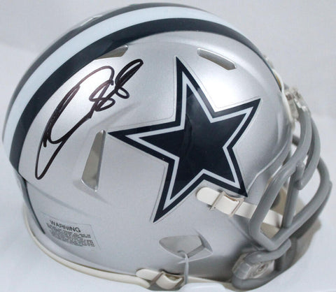 CeeDee Lamb Autographed Dallas Cowboys Speed Mini Helmet *Back-Fanatics *Black