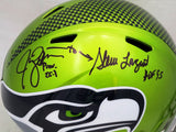 STEVE LARGENT & JIM ZORN AUTOGRAPHED SEAHAWKS FLASH FULL SIZE HELMET MCS 210449