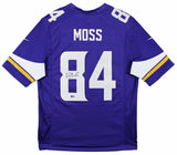 Vikings Randy Moss Authentic Signed Purple Nike Limited Jersey BAS Witnessed