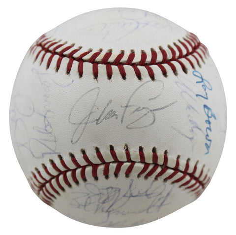 1992 (26) Phillies Fregosi, Podres & Hollins Signed Oal Baseball BAS #AA03194