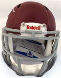 JOHNNY MANZIEL AUTOGRAPHED TEXAS A&M MAROON MINI HELMET HEISMAN BECKETT 130341