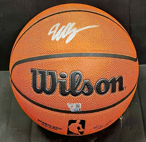 Victor Wembanyama Signed Wilson I/O Basketball Spurs Autograph Fanatics COA ROY