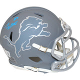 Sam LaPorta Autographed/Signed Detroit Lions Slate Mini Helmet Beckett 48359