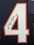 FRAMED NEW ENGLAND PATRIOTS TEDY BRUSCHI AUTOGRAPHED SIGNED JERSEY JSA COA