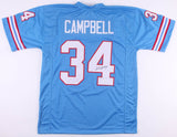 Earl Campbell Signed Houston Oilers Jersey (JSA COA) H.O.F. Running Back / Texas