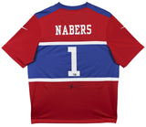 Giants Malik Nabers Authentic Signed Century Red Nike Game Jersey Fanatics