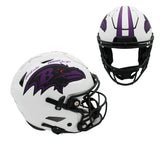 Jamal Lewis Signed Baltimore Ravens Speed Flex Authentic Lunar Helmet w- 2 Insc