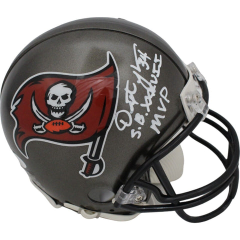 Dexter Jackson Signed Tampa Bay Buccaneers Mini Helmet TB VSR4 Insc JSA 46025