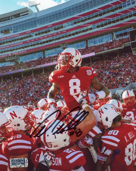 AMEER ABDULLAH AUTOGRAPHED SIGNED NEBRASKA CORNHUSKERS 8x10 PHOTO COA