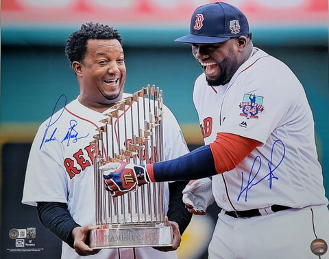 David Ortiz & Pedro Martinez Signed Boston Red Sox 16x20 Photo Beckett Witnessed