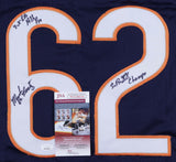 Mark Bortz Signed Bears Jersey Inscribed SB XX Champs,2xP.B. & All-Pro (JSA COA)