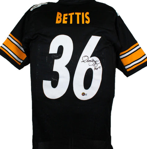 Jerome Bettis Autographed Black Pro Style Jersey w/HOF- Beckett W Hologram