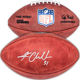 KAM CHANCELLOR AUTOGRAPHED NFL LEATHER FOOTBALL SEAHAWKS MCS 220820