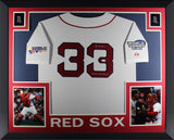 Jason Varitek Autographed Boston Red Sox 2004 07 World Series Framed Jersey JSA