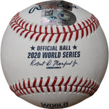 Mookie Betts Autographed/Signed Los Angeles Dodgers OML 20 WS Baseball FAN 46905