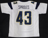 San Diego Chargers Darren Sproles Autographed White Jersey Beckett QR #BJ82282