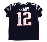 Tom Brady Signed New England Patriots Nike Elite Navy Blue NFL Jersey