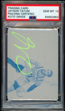 2019 Panini Flawless Printing Plate Jayson Tatum PSA/DNA Neon Auto GEM MINT 10