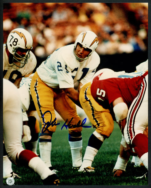 JOHN HADL AUTOGRAPHED SIGNED 8X10 PHOTO SAN DIEGO CHARGERS STOCK #152904