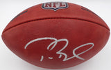 Tom Brady Autographed NFL Leather Football Patriots Fanatics Holo #AA0104248