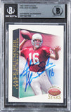 Cardinals Jake Plummer Signed 1997 Topps Stars #105 Rookie Card BAS Slabbed