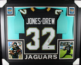 MAURICE JONES-DREW (Jaguars black SKYLINE) Signed Auto Framed Jersey Beckett