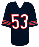 T.J. (TJ) Edwards (BEARS) Signed Navy Custom Football Jersey - (Beckett HOLO)