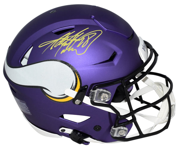 ADRIAN PETERSON SIGNED MINNESOTA VIKINGS AUTHENTIC SPEEDFLEX HELMET BECKETT