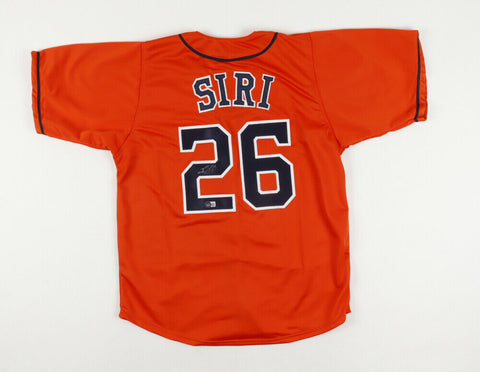 Jose Siri Signed Astros Jersey (Beckett Hologram)2021 Houston Rookie Outfielder