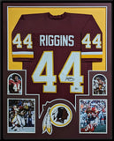 FRAMED WASHINGTON JOHN RIGGINS AUTOGRAPHED SIGNED JERSEY BECKETT HOLO