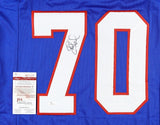 Leonard Marshall Signed New York Giants Jersey (JSA COA) 2xSuper Bowl Champ D.E.