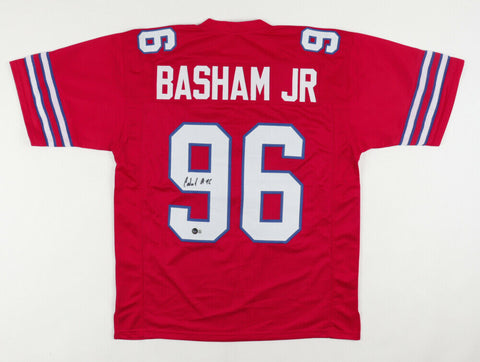 Carlos "Boogie" Basham Signed Buffalo Bills Jersey (Beckett COA) 2021 Draft Pick