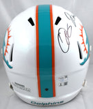 Beckham Jr. Waddle Tyreek Hill Signed Dolphins F/S Speed Helmet - Beckett W Holo