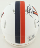 Tiki Barber Signed Virginia Cavaliers Mini Helmet (Beckett) New York Giants R.B.