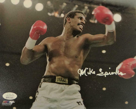 Michael Spinks Autographed 8x10 In Ring Photo - Jsa W Auth *White