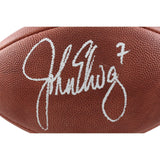 John Elway Autographed/Signed Wilson Official Football Beckett 44308