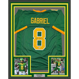 Framed Autographed/Signed Dillon Gabriel 35x39 Oregon Green Jersey BAS COA