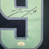 Autographed/Signed Jared McCann Seattle Blue Hockey Jersey JSA COA