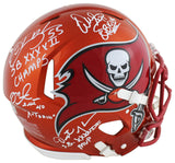 Bucs SB 37 Sapp, Brooks, Alstott +1 Signed Flash F/S Speed Proline Helmet BAS W