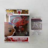 Autographed/Signed Dennis Rodman Chicago Bulls Funko Pop #103 Figurine JSA COA