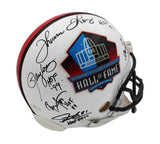 Multi-Signed NFL Hall of Fame Authentic Helmet With 11 Signatures