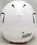 QUINN EWERS AUTOGRAPHED TEXAS WHITE FULL SIZE AUTHENTIC HELMET BECKETT 209470