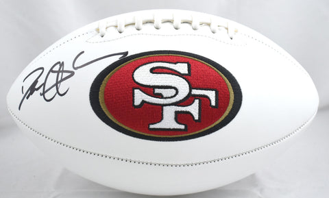 Deion Sanders Autographed 49ers Logo Football - Beckett W Hologram *Black