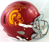 OJ Simpson Signed USC Trojans F/S Speed Authentic Helmet w/ Insc - JSA W Auth