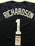 Autographed/Signed BOBBY RICHARDSON "60 WS MVP" New York Blue Jersey JSA COA