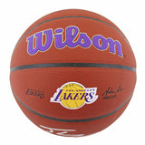 Lakers Shaquille O'Neal Signed Wilson Lakers Logo Basketball W/ Case BAS Witness