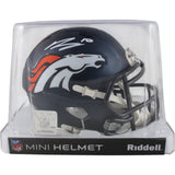 Bo Nix Autographed/Signed Denver Broncos 2024 Mini Helmet Beckett Witness 49625