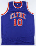 Walt "Clyde" Frazier Signed New York Knicks Clyde Jersey (JSA COA) 2xNBA Champ