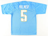 Joshua Palmer Signed San Diego Chargers Jersey (JSA) 2021 3rd Round Pick W.R.